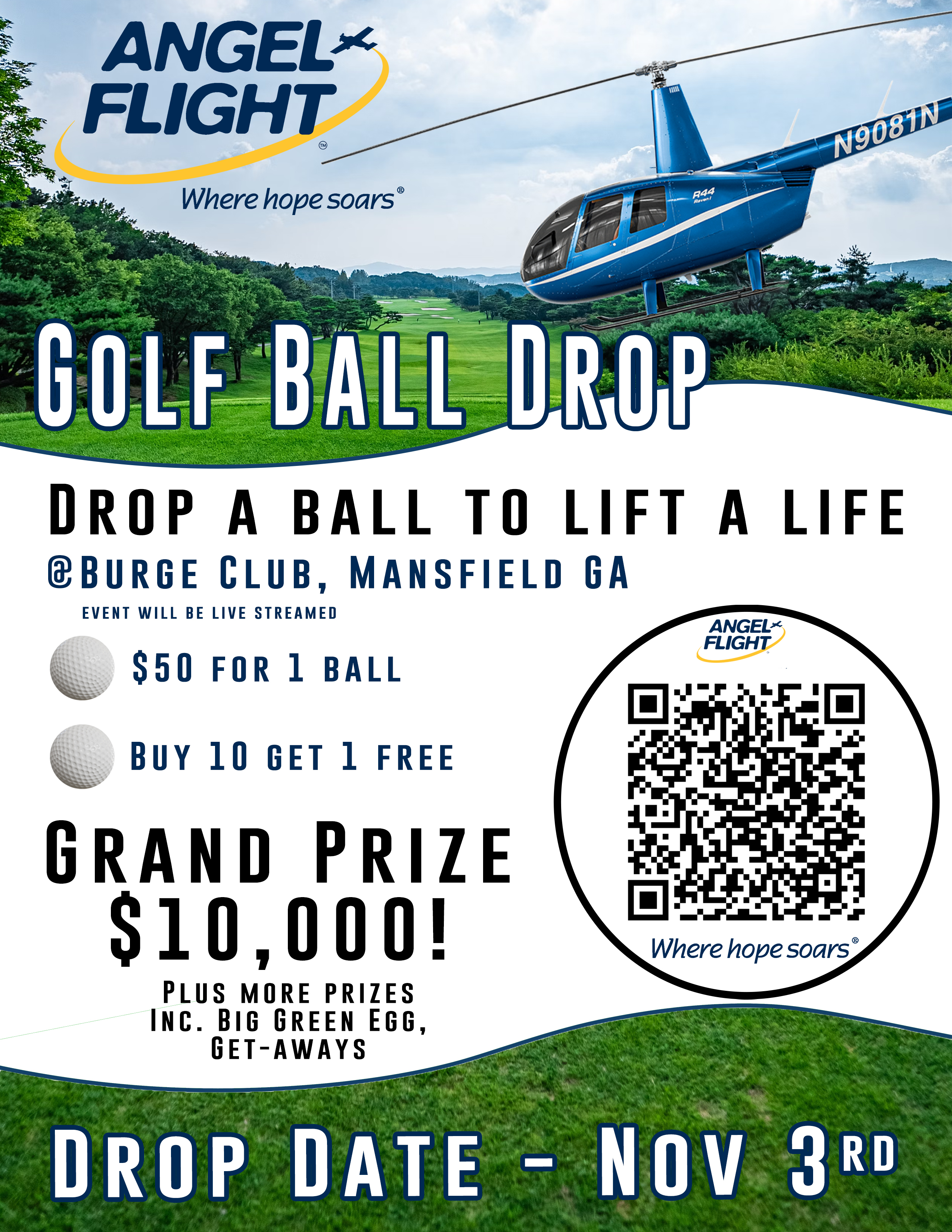 2025 Golf Ball Drop Flyer