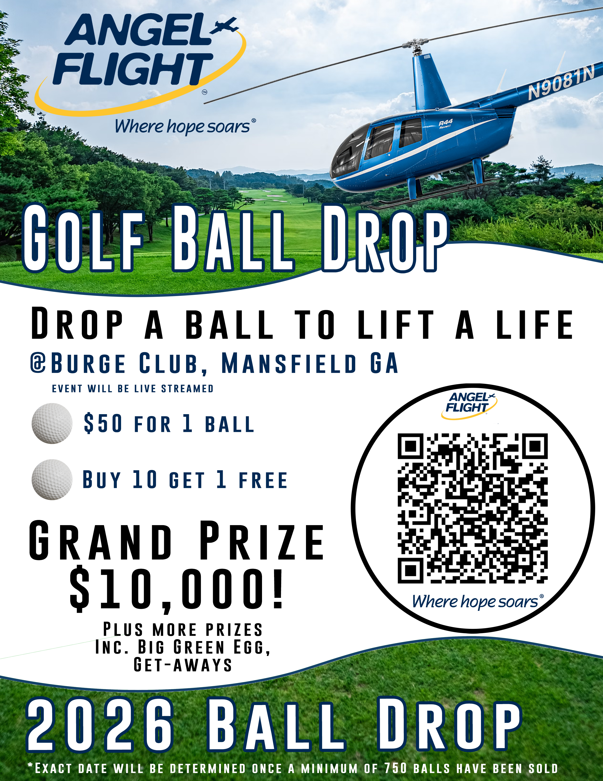 2025 Golf Ball Drop Flyer