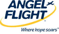 Angel Flight Soars Blue Logo