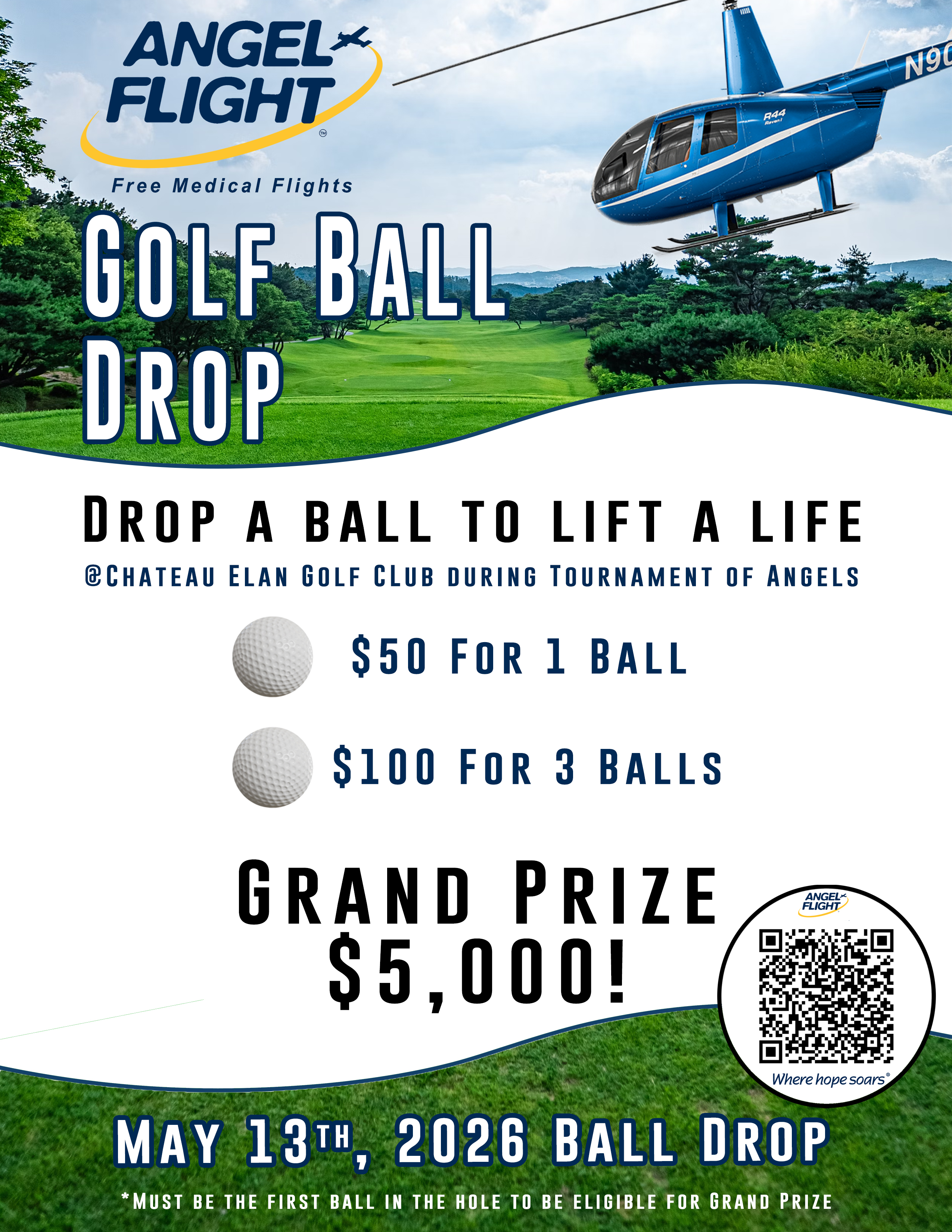 2026 Golf Ball Drop Flyer Centered